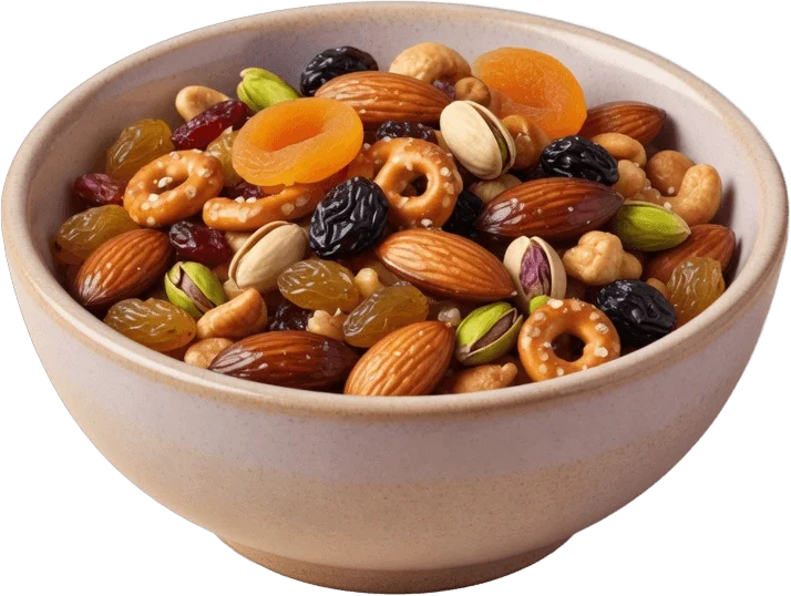 Schüssel mit Snacks