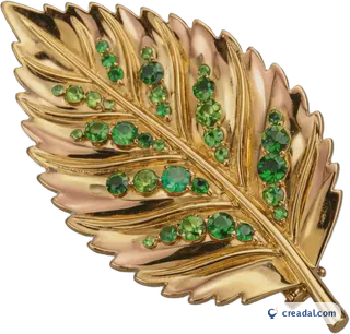 Gold Leaf Brooch