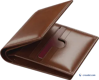 Brown leather wallet