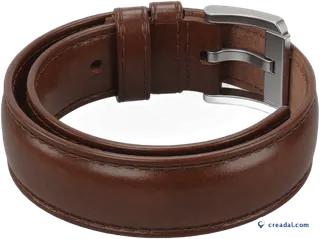 Brown leather watch strap