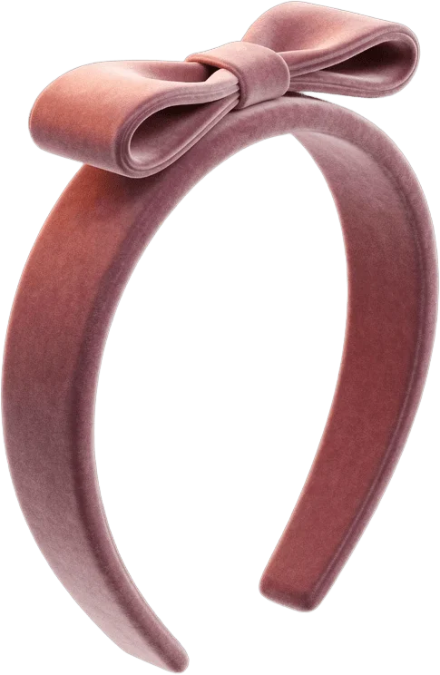 Altrosa Samt-Haarband