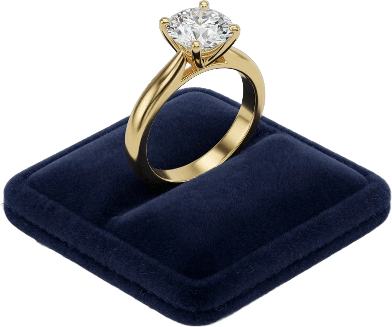 Gold diamond ring