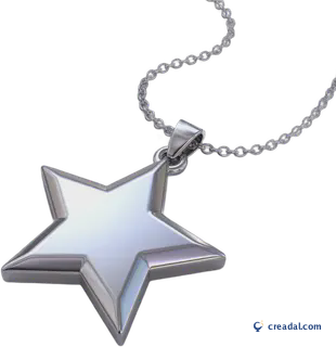 Silver star necklace