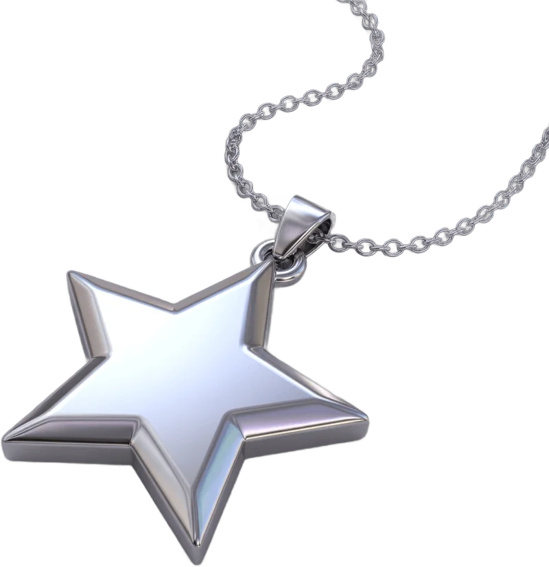 Collier étoile argent