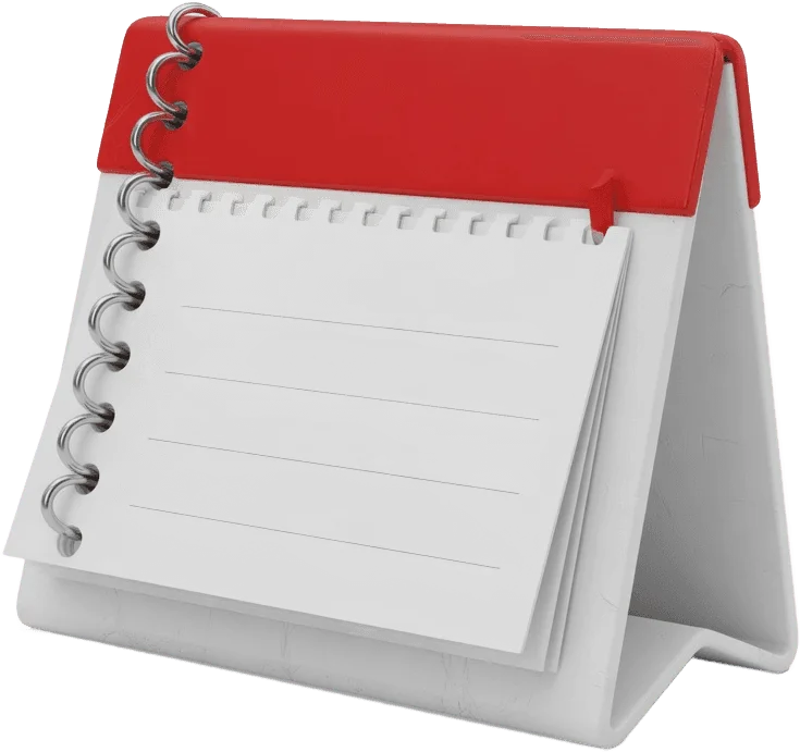Calendrier de bureau 3D
