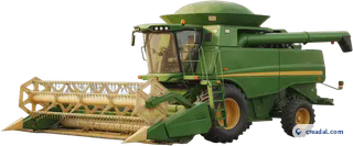 Green Combine Harvester