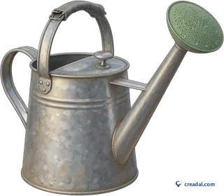 Galvanised watering can