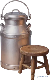 Silver Milk Churn