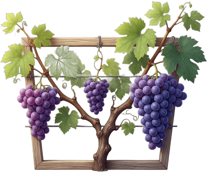 Grapevine Trellis Row