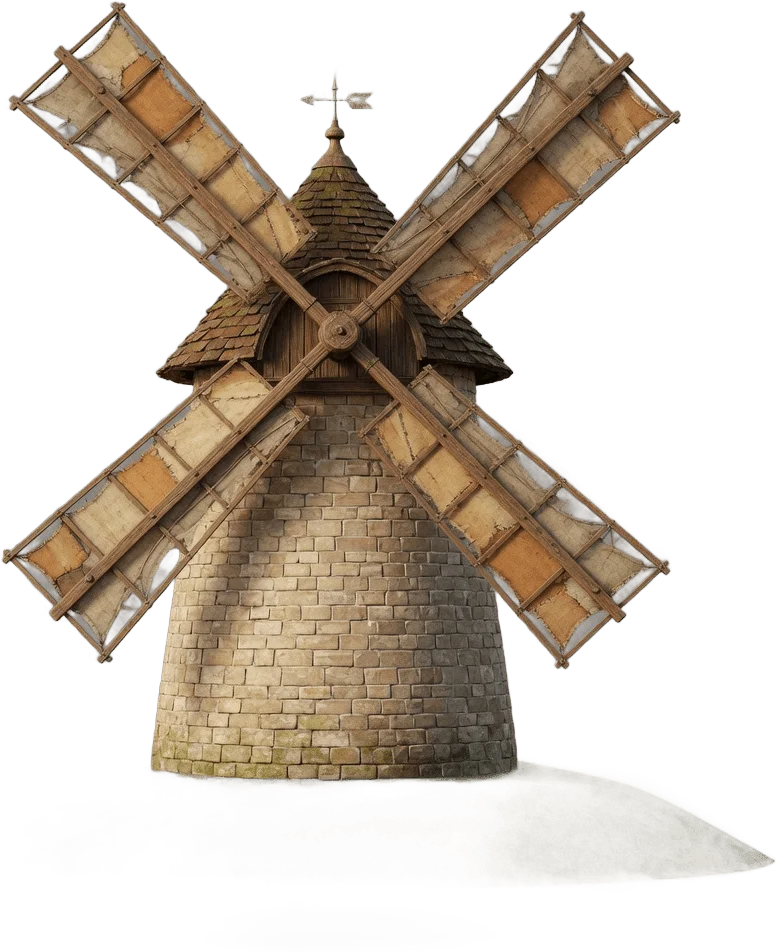 Hilltop Stone Windmill