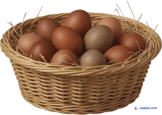 Wicker Egg Basket