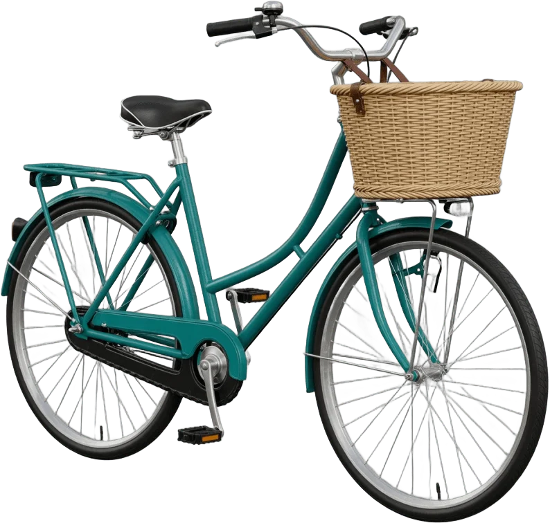 Teal city bicycle