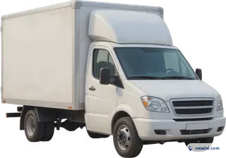 Caminhão de entrega branco