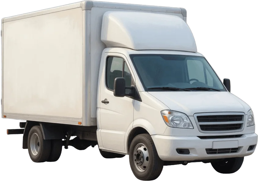 White delivery truck