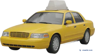 Táxi amarelo urbano