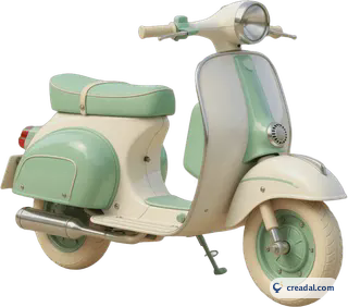 Scooter retrô fofa