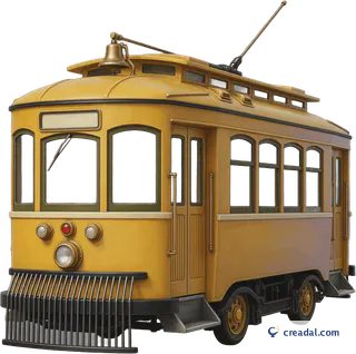 Bonde amarelo vintage
