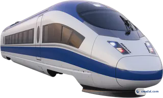 Trem branco de alta velocidade