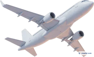 Avião de passageiros branco