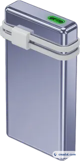 纤细银色充电宝