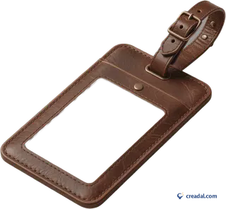 Étiquette bagage cuir