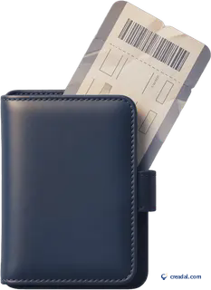 Porte-passeport Bleu Marine