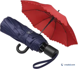 Parapluies marine et rouge