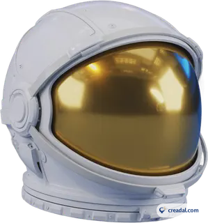 Empty Astronaut Helmet