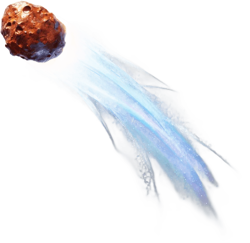 مذنب أزرق جليدي