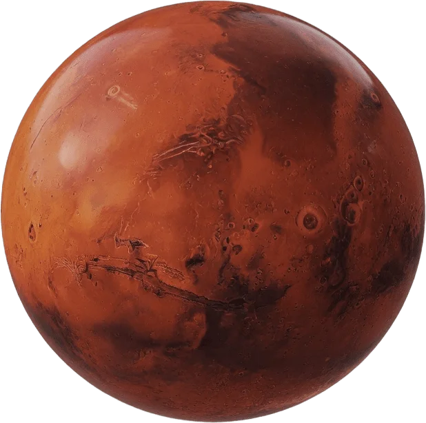錆びた赤い火星
