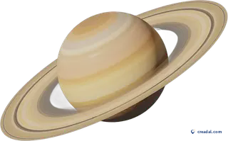 Saturn with rings