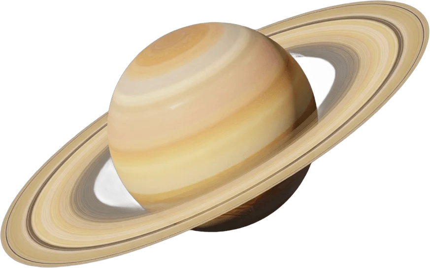 Saturn with rings