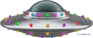 Silver flying saucer