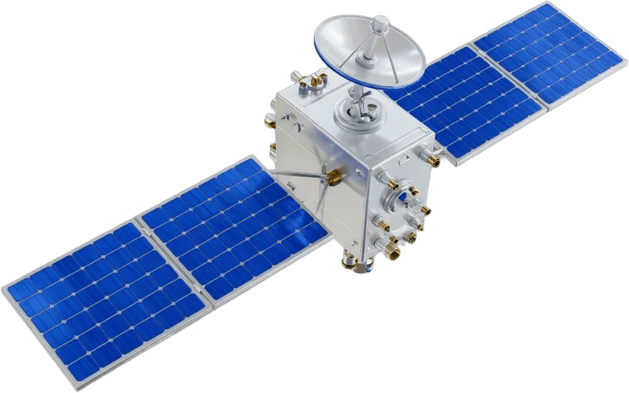 青い太陽電池衛星