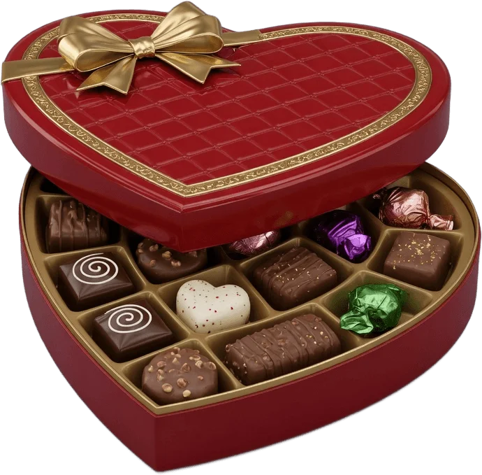 Herz Pralinenbox