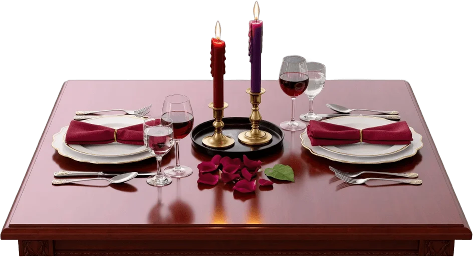Table aux chandelles