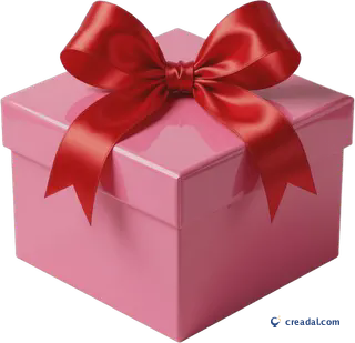 Pembe hediye kutusu