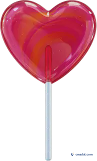Kalp Şeklinde Lolipop