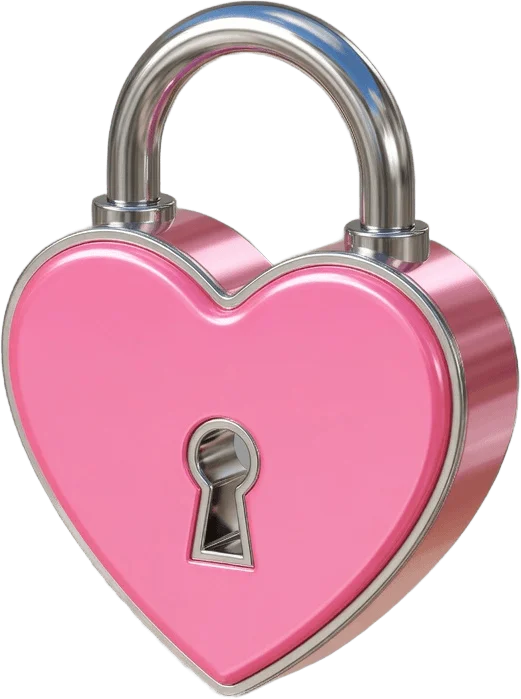 Cadenas cœur sur rampe