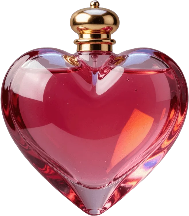 Flacon parfum cœur