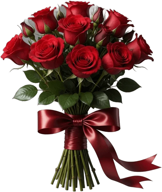 Bouquet de roses rouges
