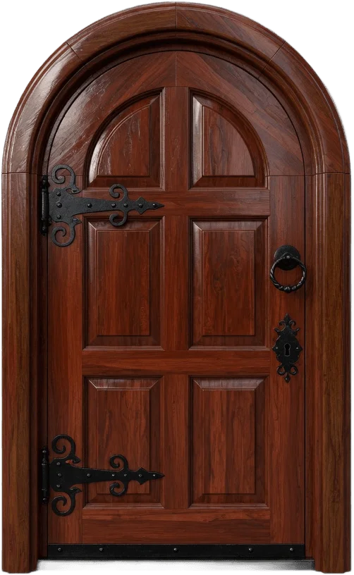 Arched Cellar Door