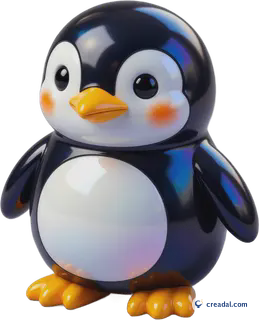 かわいい立体ペンギン