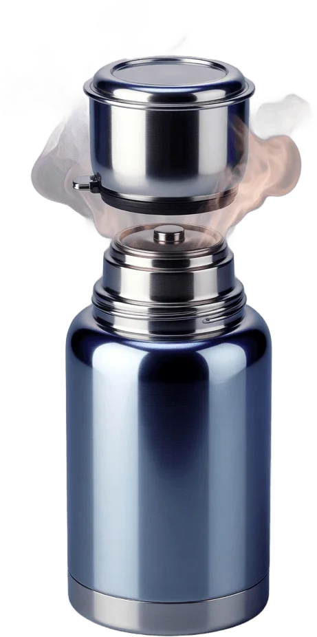 Garrafa térmica de aço