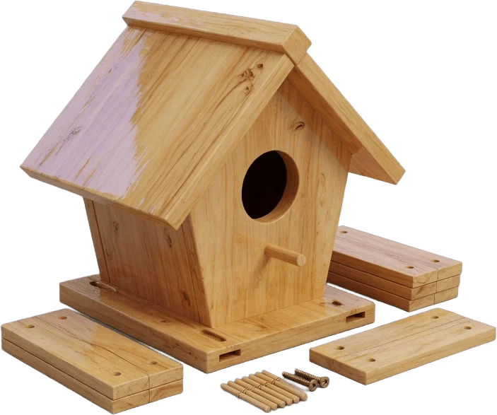 Wooden Birdhouse Kit