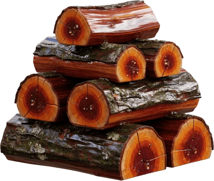 Stacked Firewood Logs