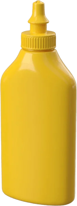 Yellow wood glue bottle