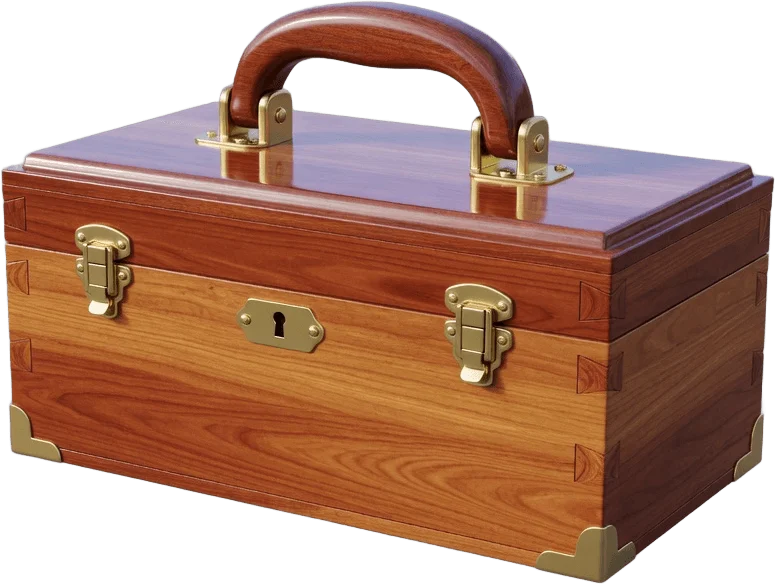 Wooden toolbox