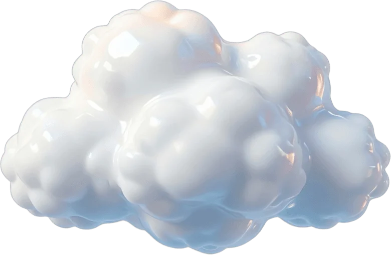 ふわふわ白い雲