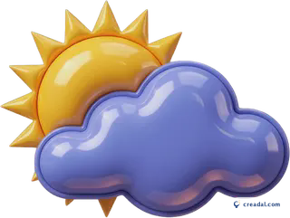 Sun behind cloud